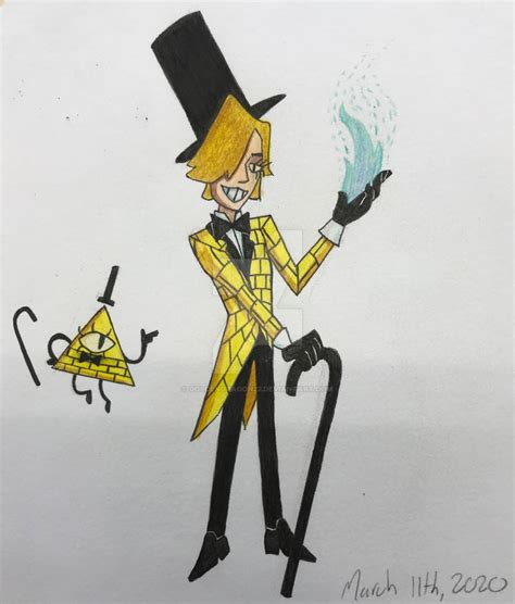 Bill Cipher Humanized By Goldendragon22 On Deviantart