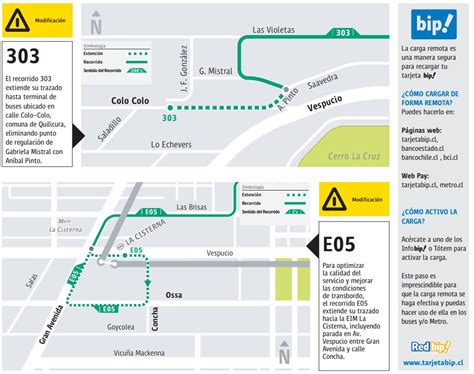 Transantiago Conoce los recorridos que cambiarán con las