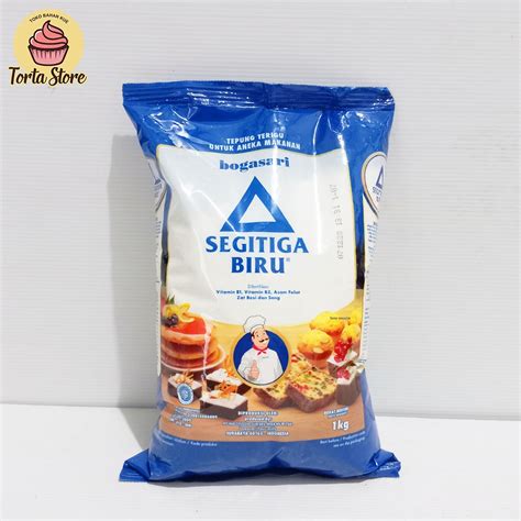 Jual Tepung Terigu Segitiga Biru Premium 1kg Tepung Terigu Rendah