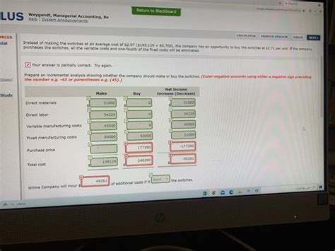 Solved Return To Blackboard Lus Weyrandt Managerial Chegg