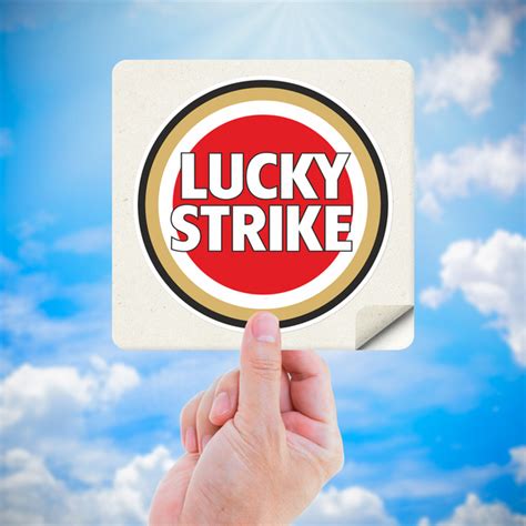sticker lucky strike color muraldecalcom