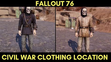 Fallout 76 Civil War Era Outfit Location 4 Unique Outfits Youtube