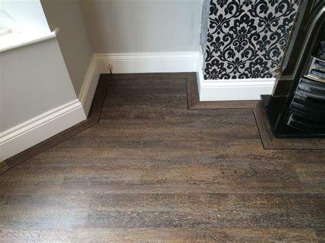 Stunning Karndean Flooring With Design Strip Border And Feature Wall