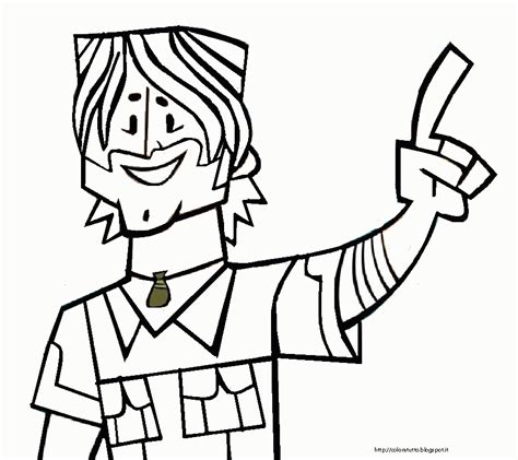 Total Drama Coloring Pages Coloring Home