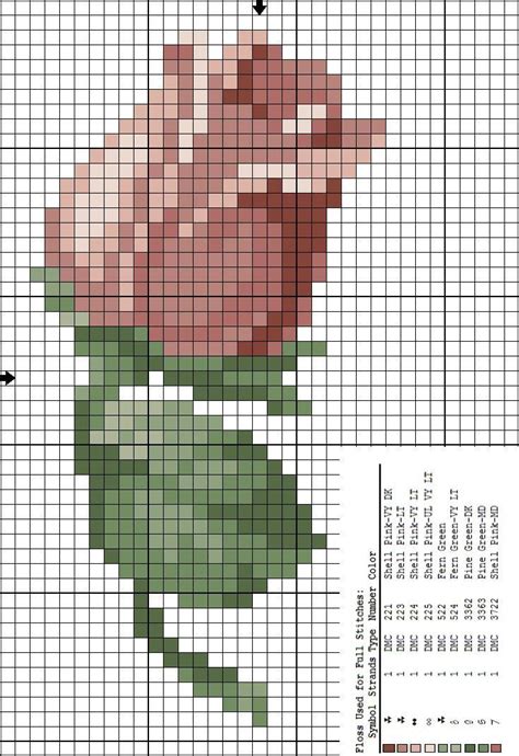 Pin P Cross Stitch Korssting Broderi Broderi Ideer Blomster