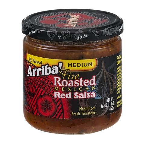 Arriba Fire Roasted Mexican Red Salsa Medium 16 Oz From Metropolitan