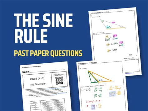 The Sine Rule Gcse Maths Past Paper Questions Teaching Resources