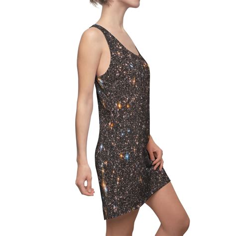 Galaxy Stars Dress Black Galaxy Print Outer Space Dress - Etsy