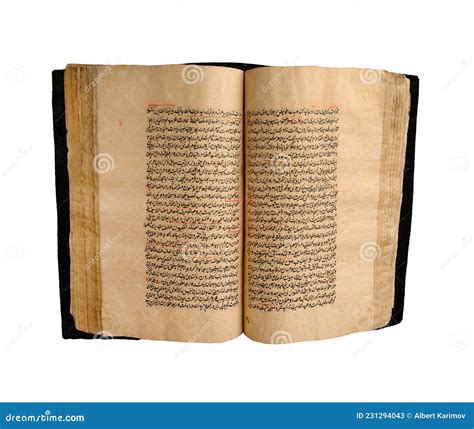 Ancient Arabic Book Stock Image Image Of Brown Calligraphy 231294043