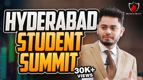 Booming Bulls Student Summit In Hyderabad Anish Singh Thakur