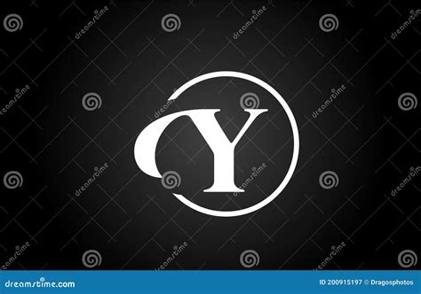 Y Alphabet Letter Logo Icon In Black And White Color Simple And