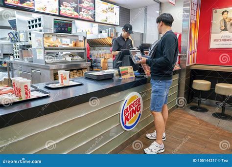 Burger King Fotograf A Editorial Imagen De Corea Moderno