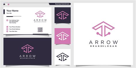 Arrow logo design vector with creative unique concept 10752839 Vector ...