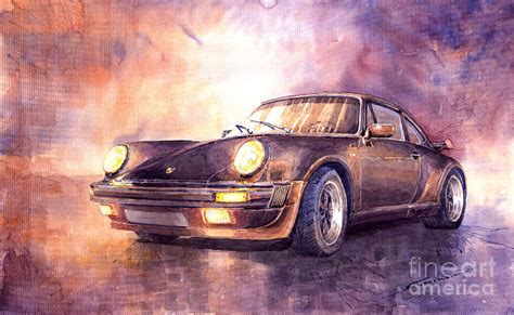 Porsche Turbo Painting By Yuriy Shevchuk