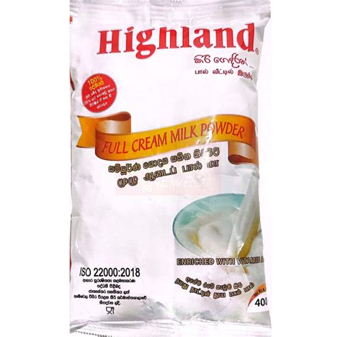 Highland Full Cream Milk Powder 400g