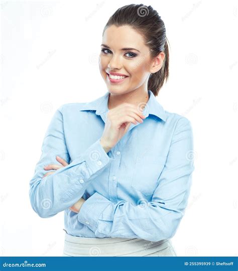 Smiling Business Woman Portrait Stock Image Image Of Person