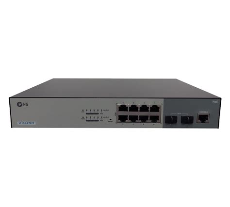 8-Port 1G Ethernet PoE+ Switch, 8 x PoE+ Ports @130W, with 2 x 1Gb SFP ...