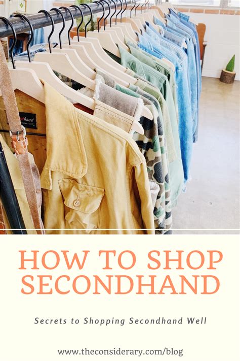 How To Shop Secondhand Secondhand Shopping Thrifting