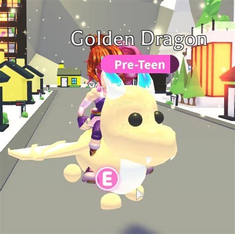 Roblox Adopt Me Golden Dragon Fr Trzciel Kup Teraz Na Allegro Lokalnie