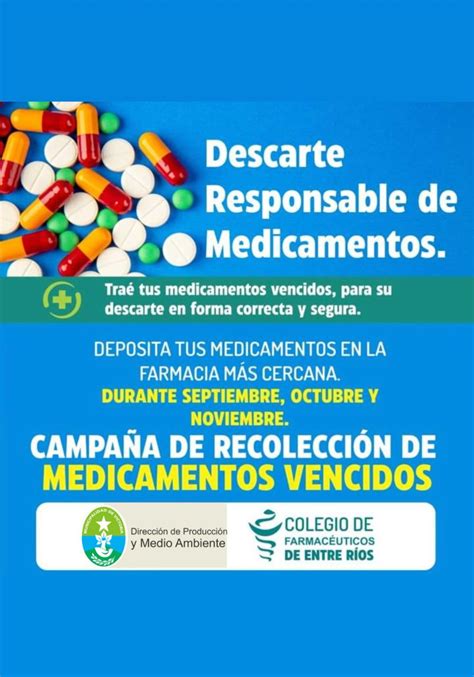 Campaña de recolección de medicamentos vencidos DiarioVictoria ar