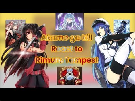 Akame Ga Kill React To Rimuru Tempest Gacha Reaction AU YouTube