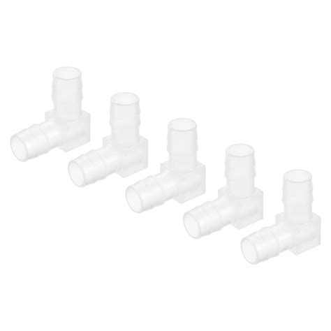 Barb Hose Fitting Plastic Elbow Coupler Reducer Quick Connector White