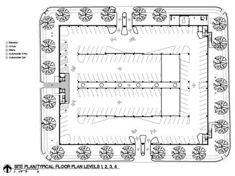 An Aerial View Of The Floor Plan For A Building With Several Fans On