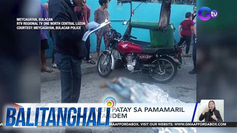 Tricycle Driver Patay Sa Pamamaril Ng Riding In Tandem BT YouTube