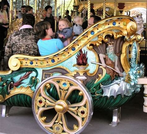 Neptune Chariot Detail Le Carrousel De Lancelot Disneyland Paris