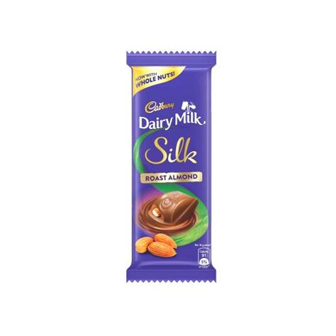 Cadbury Dairy Milk Silk Roasted Almonds Chocolate Bar, 143g - Necmart