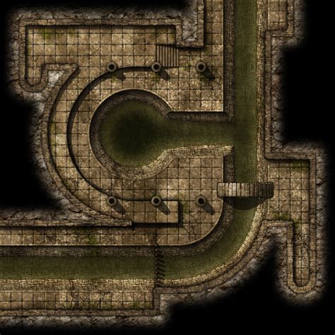 Battlemap Sewer Dungeon Fantasymaps Fantasy Map Dungeon Maps Sexiz Pix