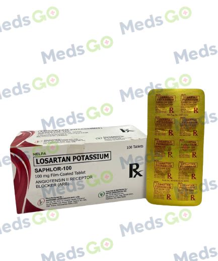 Saphlor 100 Losartan Potassium 100mg Film Coated Tablet 100 S Price In The Philippines Medsgo