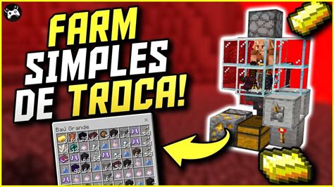 A MELHOR FARM DE TROCA OS PIGLINS NO MINECRAFT 1 19 E 1 20