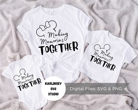 Making Memories Together Bundle Svg Png Cut File Mickey Etsy