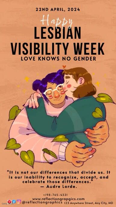 Lesbian Visibility Week Template Postermywall