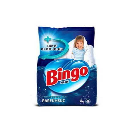 Bingo Matik Beyazlar İçin Parfümsüz Toz Çamaşır Deterjanı 4 kg 26