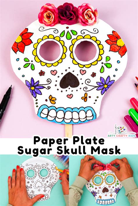 Dia De Los Muertos Skull Template For Kids