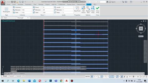 Autocad D Ders Array Komutu Rectangular Array Youtube