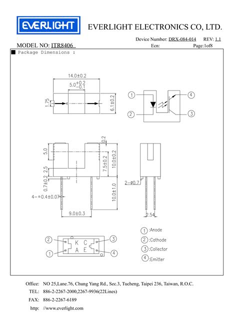 ITR8406 对射式光电传感器 佰典旺 集團 有限公司