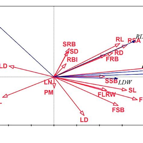 Redundancy Analysis RDA Triplot Of The Root To Shoot Ratio R S