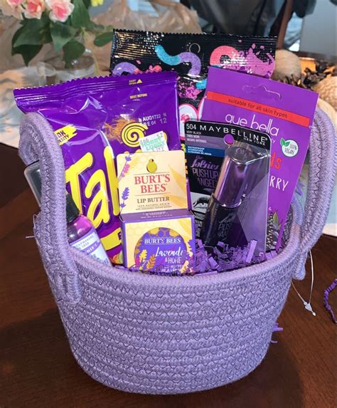 Purple T Basket Happy Birthday Ts Birthday T Baskets Girl