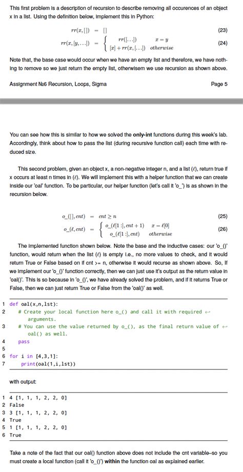 Solved This First Problem Is A Description Of Recursion To