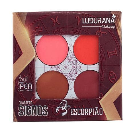 Paleta Quarteto De Sombras Signos Escorpi O Ludurana Mix Bij