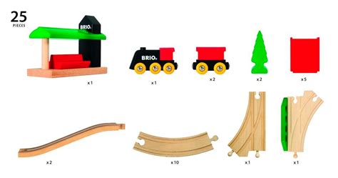 Brio Eisenbahn Classic Set Deluxe Set 25 Teile 33424