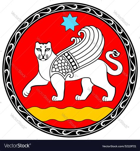 Coat arms samarkand in uzbekistan Royalty Free Vector Image