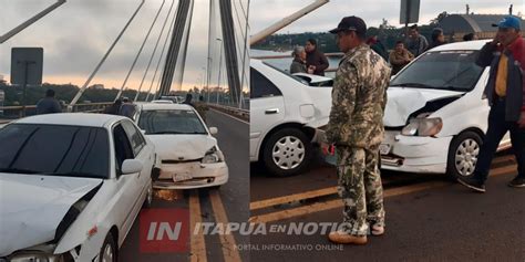 IMPORTANTES DAÑOS TRAS COLISIÓN EN EL PUENTE INTERNACIONAL Itapúa