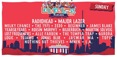 Cartel completo del Lollapalooza Berlín 2016 festis