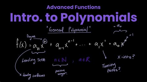 Intro To Polynomials Definition Max Number Of X Intercepts Turning