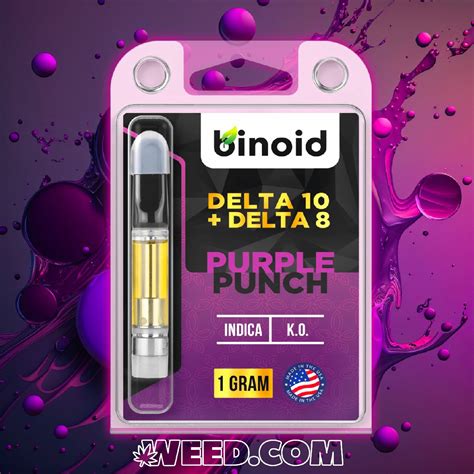 Binoid Delta Thc Vape Cartridge Purple Punch Weed