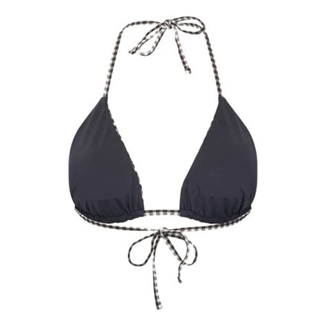 Isé Bikini Top Black White Checker TET Responsible Wear